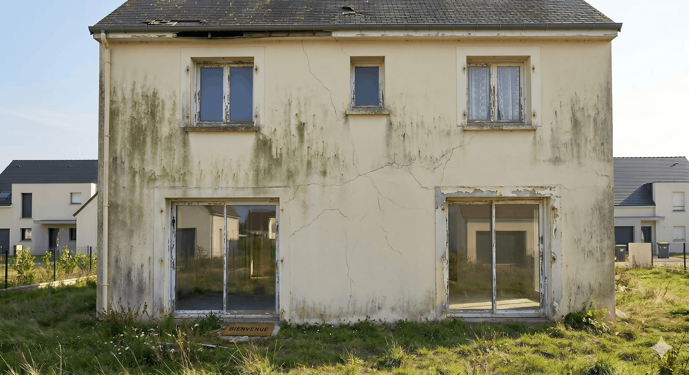 Avant ravalement façade Laval